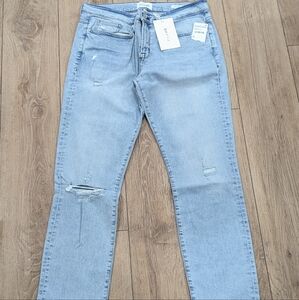 $208 Mens FRAME L'Homme Skinny Jeans Military Winoma Rips 33 x 33